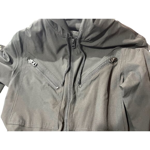 Black Biodegradable BioRomper W/ Zippered Pockets & Hood Size Small DH11 - Picture 6 of 8